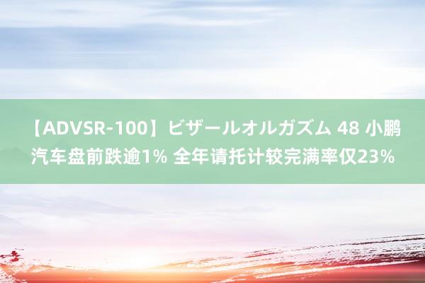 【ADVSR-100】ビザールオルガズム 48 小鹏汽车盘前跌逾1% 全年请托计较完满率仅23%