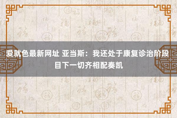 爱就色最新网址 亚当斯：我还处于康复诊治阶段 目下一切齐相配奏凯
